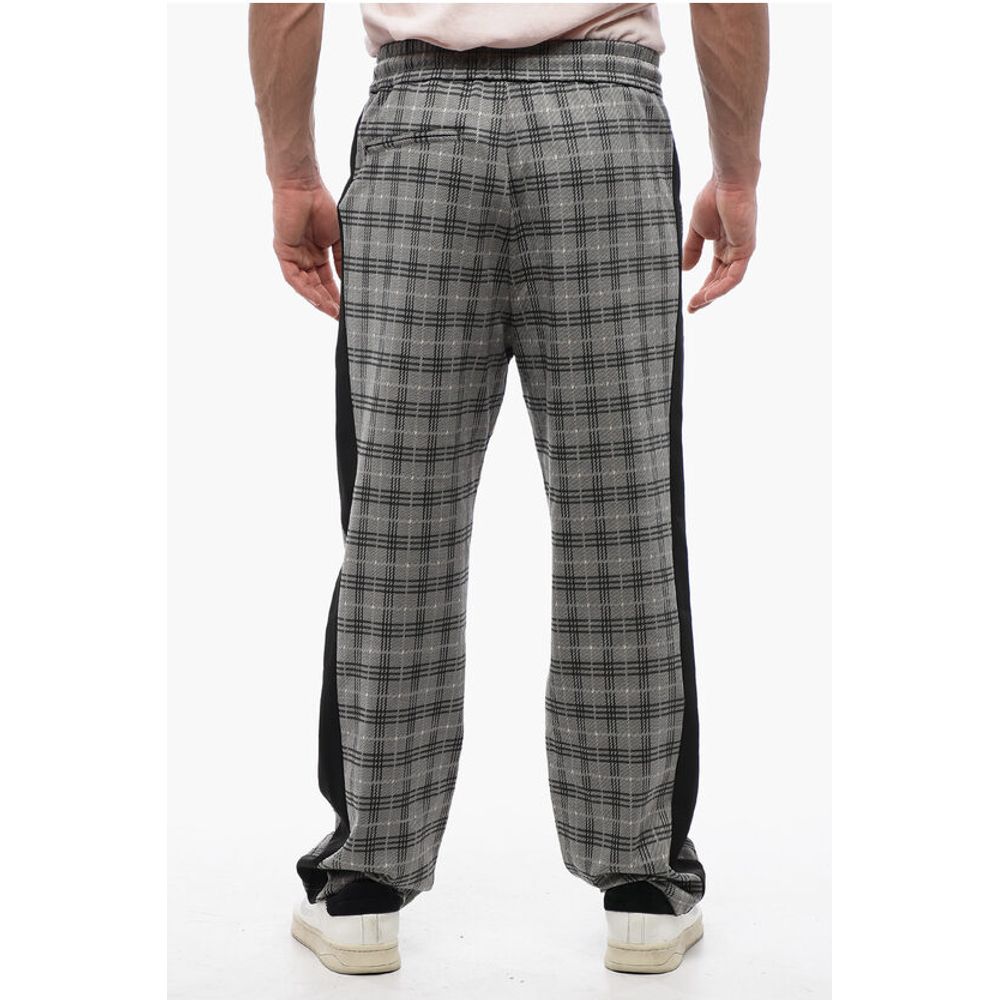 Viktor & Rolf District Check Pants with Side Contrasting Bands