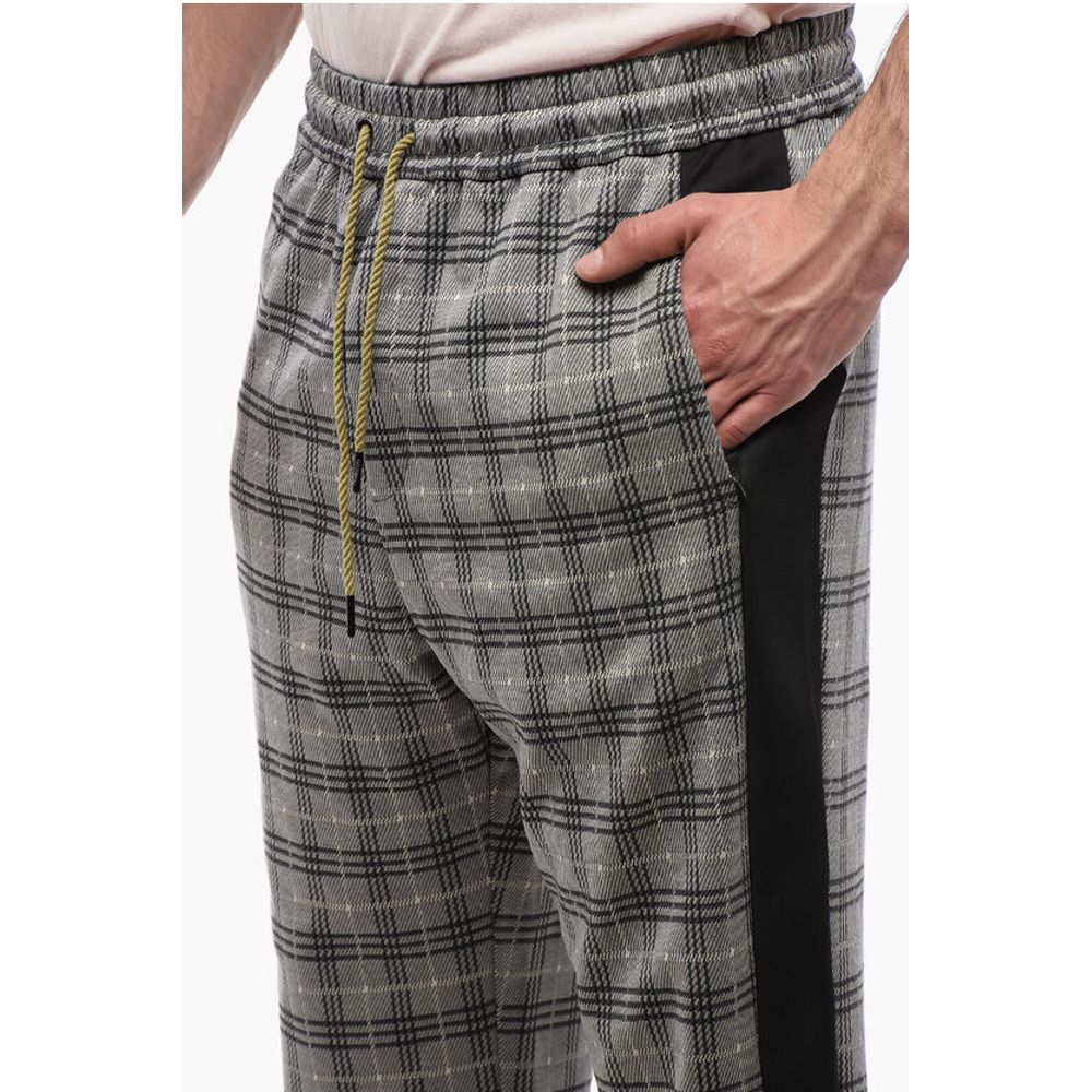 Viktor & Rolf District Check Pants with Side Contrasting Bands