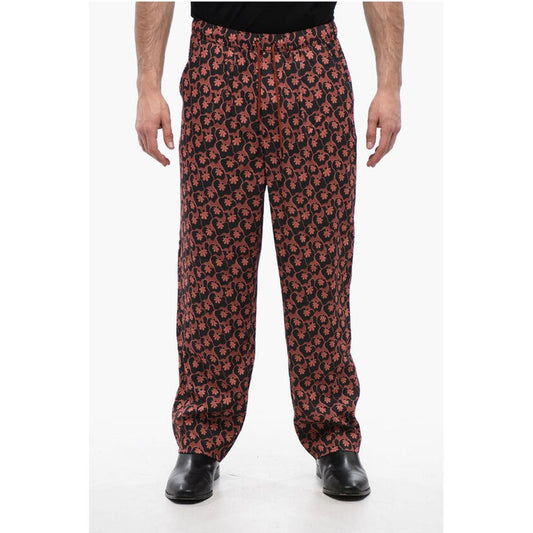 Viktor & Rolf Floral Patterned Pajama Pants with Drawstring