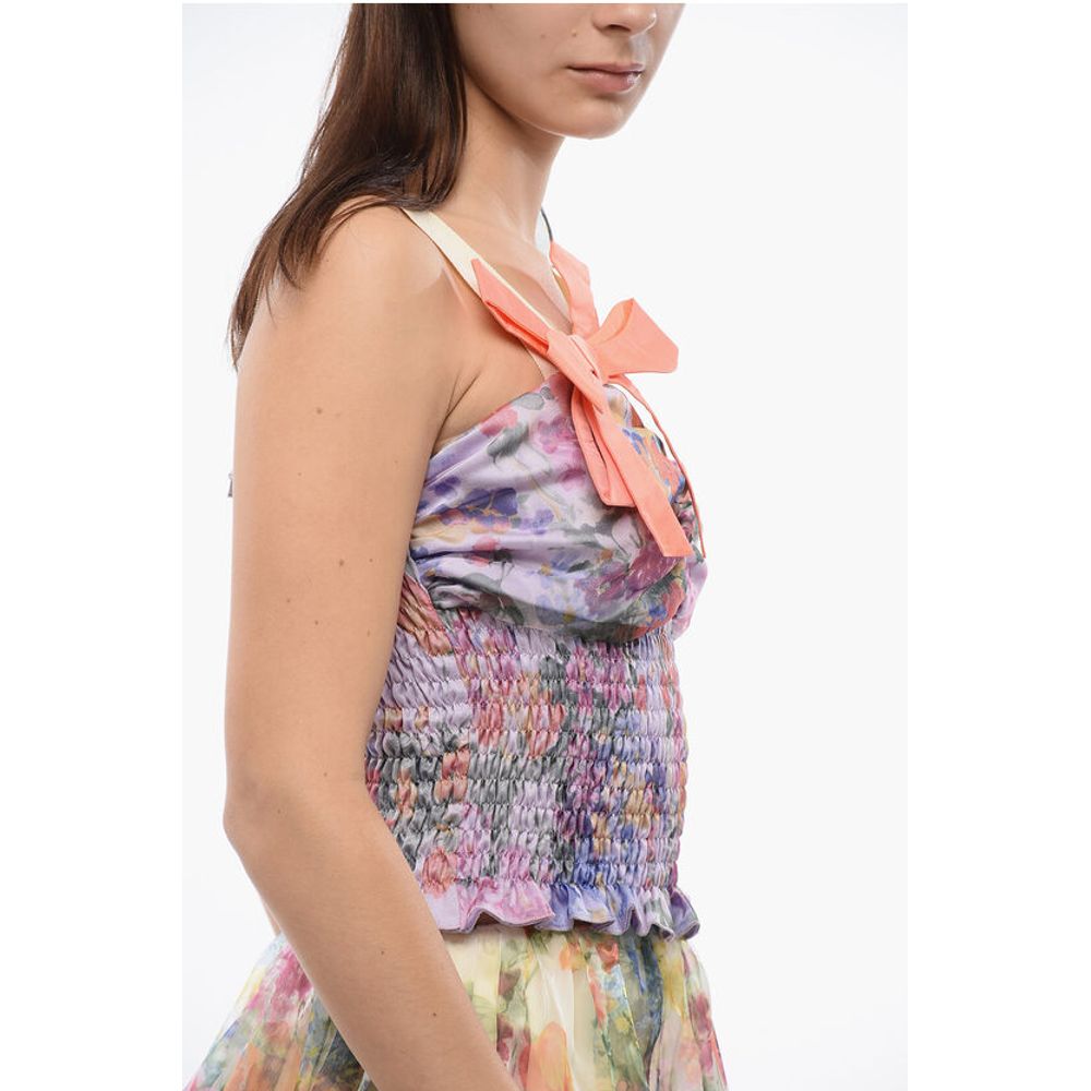 Viktor & Rolf Floral Print HAUTE FANTASIE Top With Bows