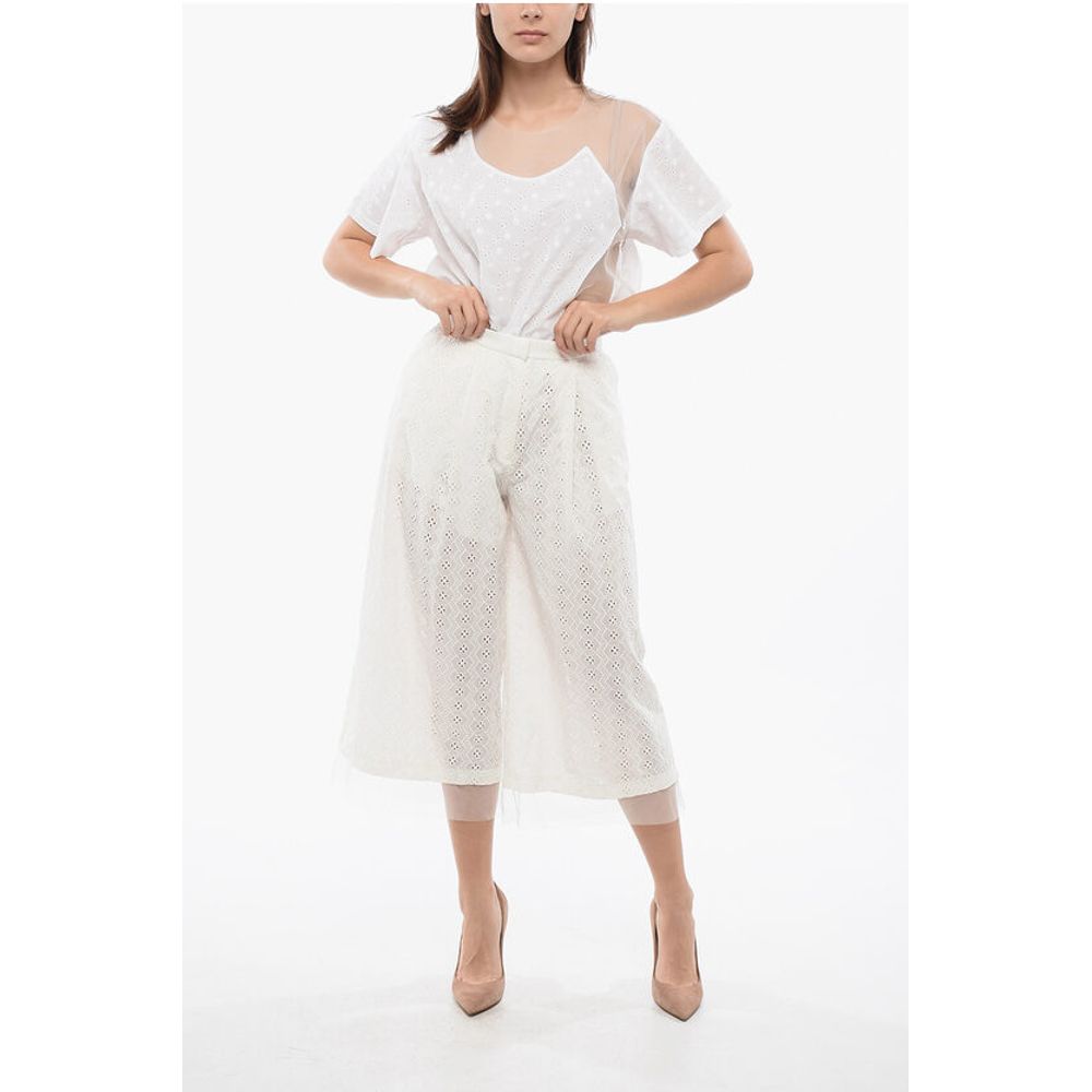 Viktor & Rolf Pleated Sangallo NICE & BREEZY HIgh-Waisted Pants