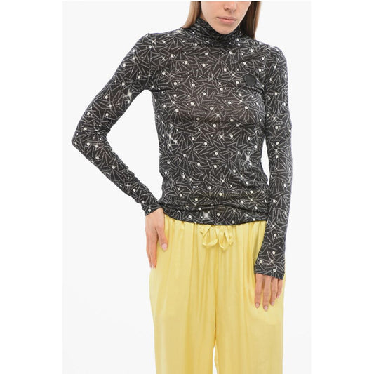 Viktor & Rolf Logoed Turtleneck Top