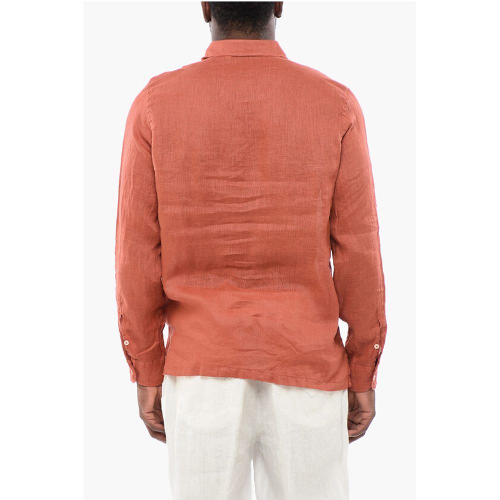 Altea Polo Neckline Linen Shirt