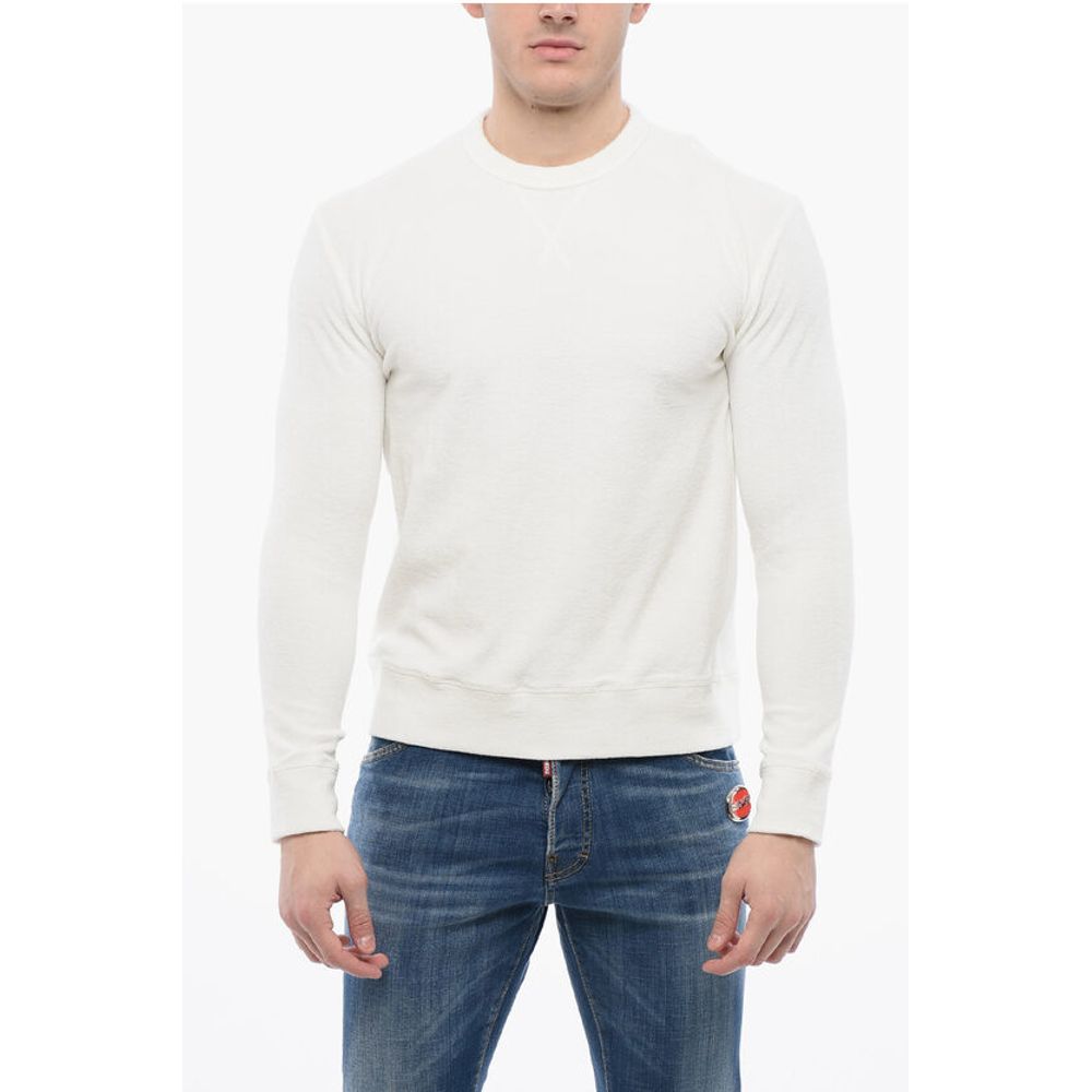 Bombažna majica z izrezom Altea Terry Crewneck