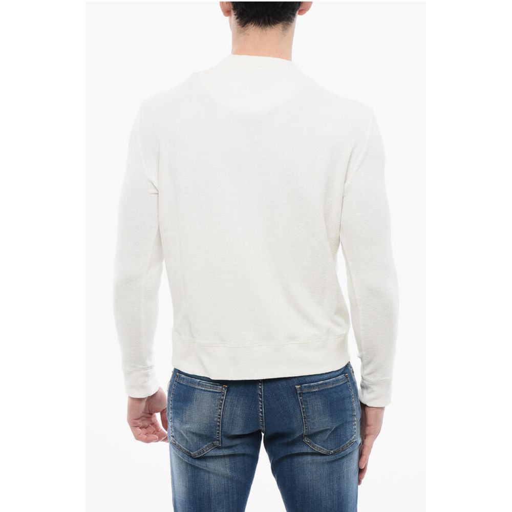 Bombažna majica z izrezom Altea Terry Crewneck