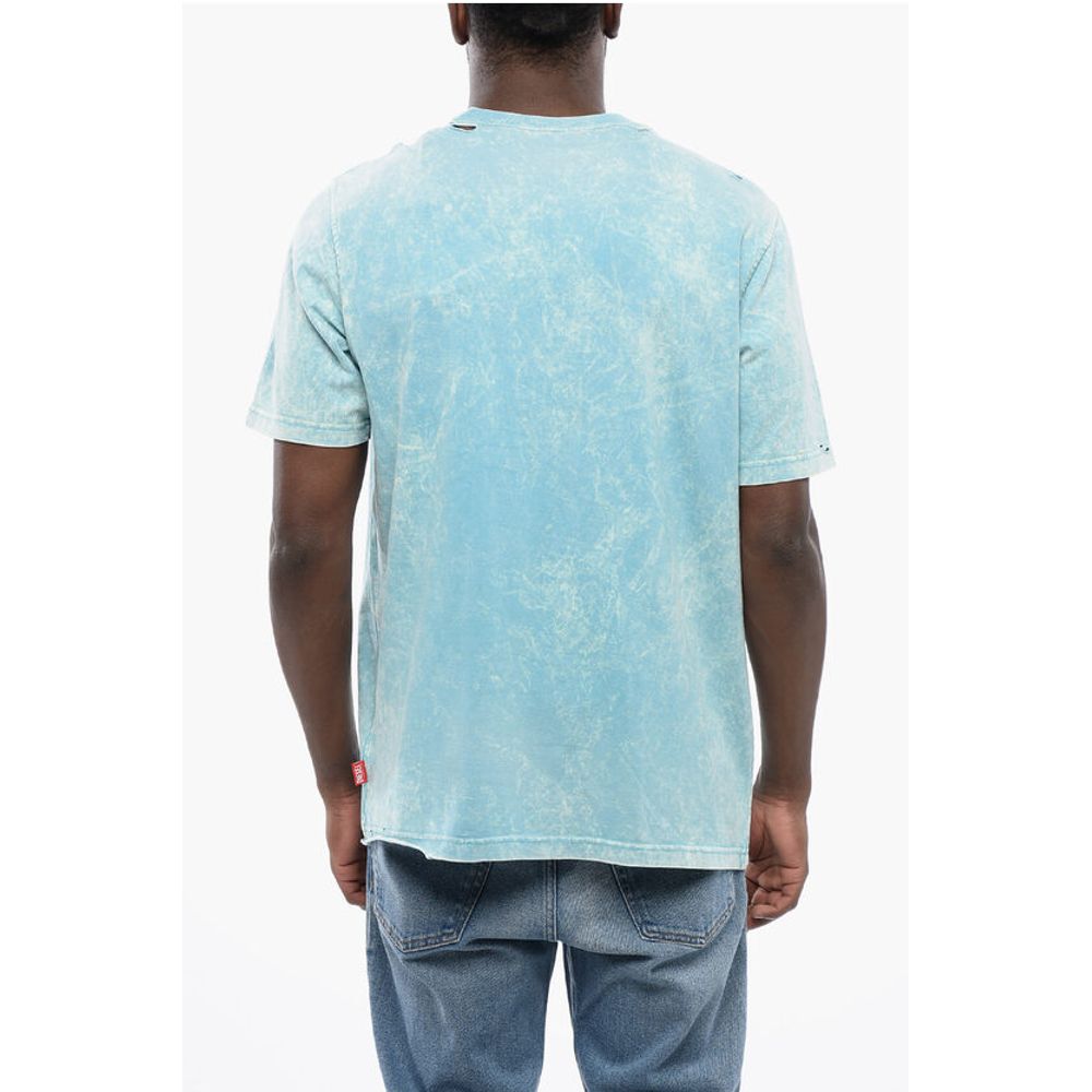 Diesel RED TAG Acid Wash Effect T-JUST-N17 Crew-neck T-shirt with E
