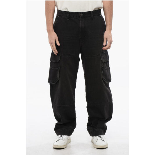 Diesel kavbojke s širokimi nogavicami D-FISH Cargo Jeans 23cm L32