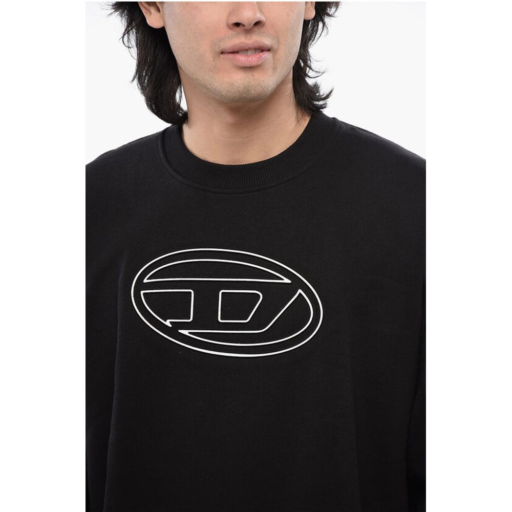 Diesel RED TAG Brushed Cotton S-MART-BIGOVAL Crew-neck Sweatshirt w