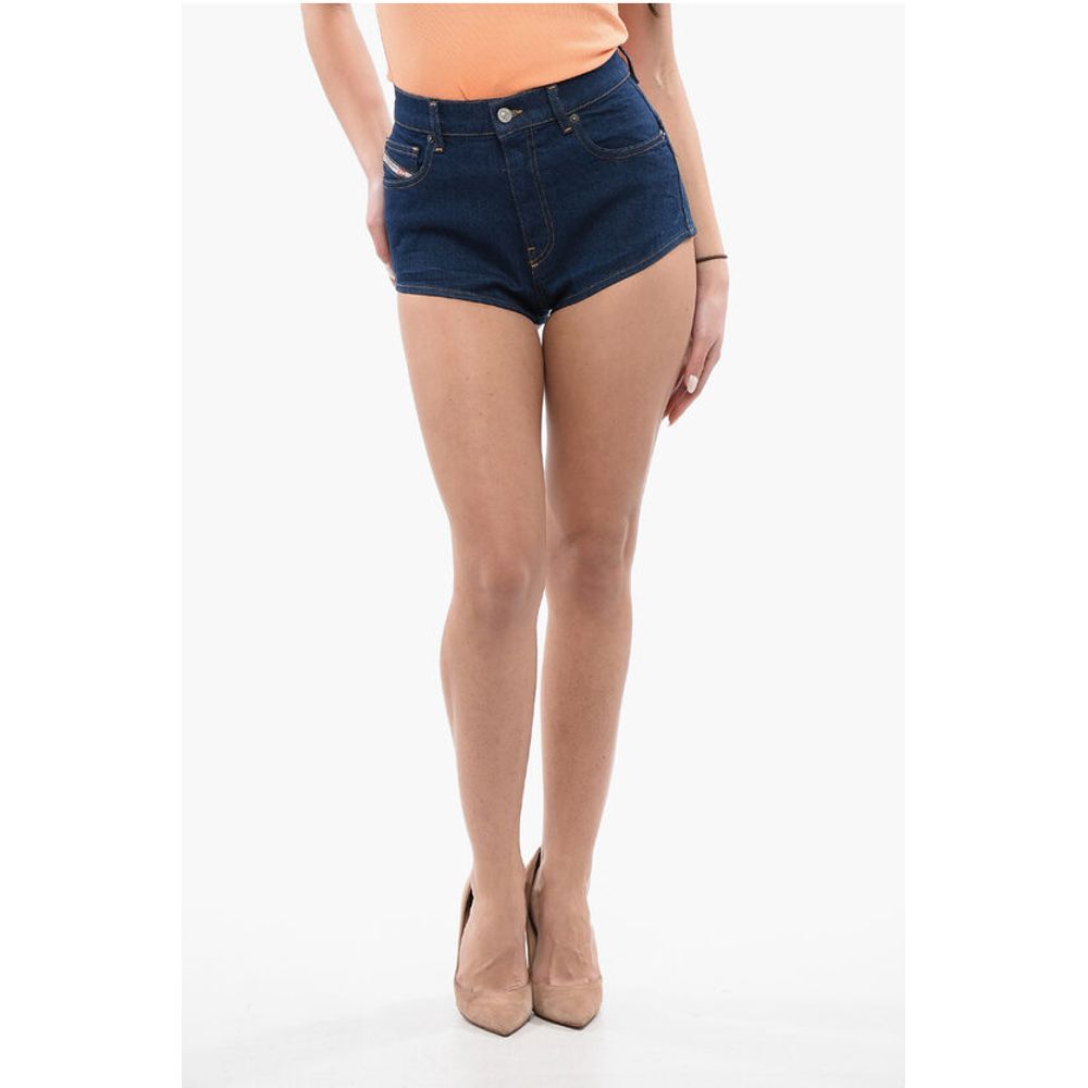 Diesel Denim DE-LUNAR Boyshorts with Visible Stitching