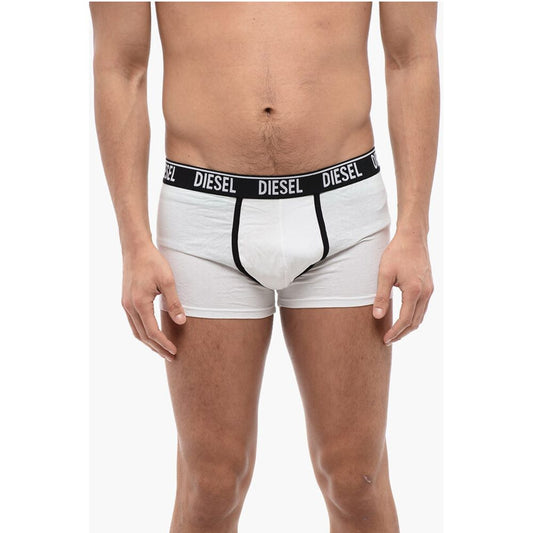 Diesel Set of 2 Stretch Cotton Boxer with Logoed Elastic Band