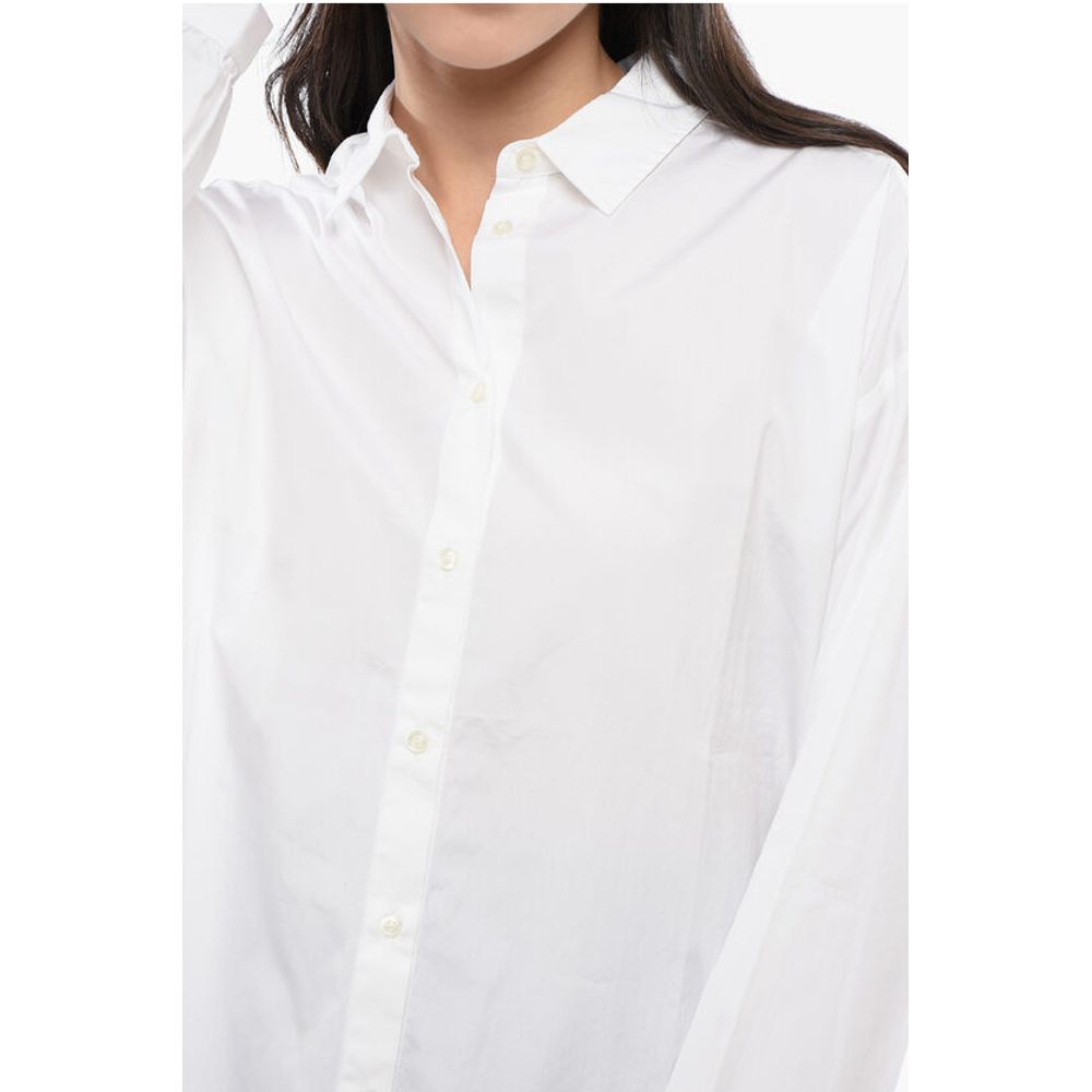 Woolrich Cotton YARN Shirt with Drawstringed Hem