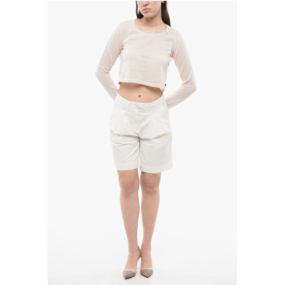 Woolrich Double Pleated Stretch Shorts