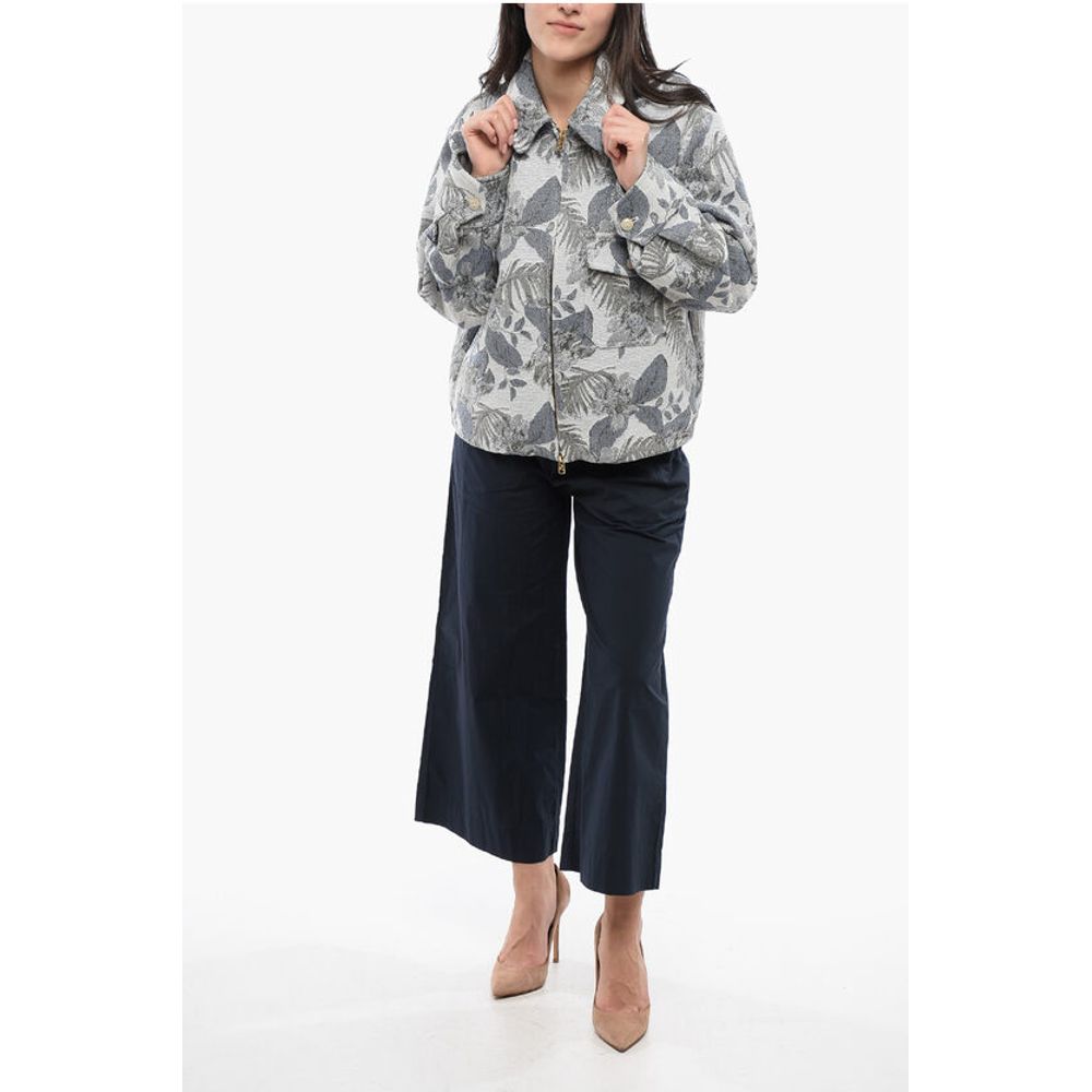 Woolrich Jacquard Floral Pattern TIMBER Overshirt