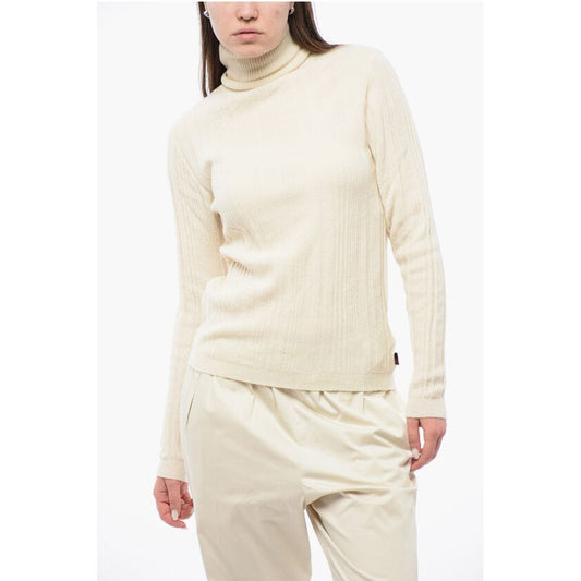Woolrich Ribbed Cashmere Blend Sweater with Turtleneck