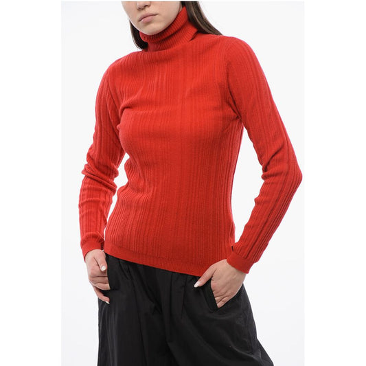 Woolrich Ribbed Cashmere Blend Sweater with Turtleneck