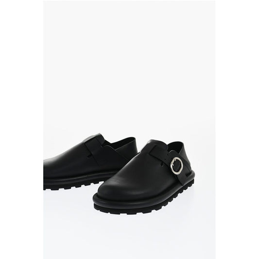 Jil Sander Leather Sandals With Buckle