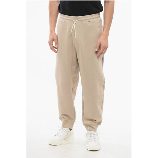 Armani EMPORIO Brushed Cotton Sweatpants with Cuffs