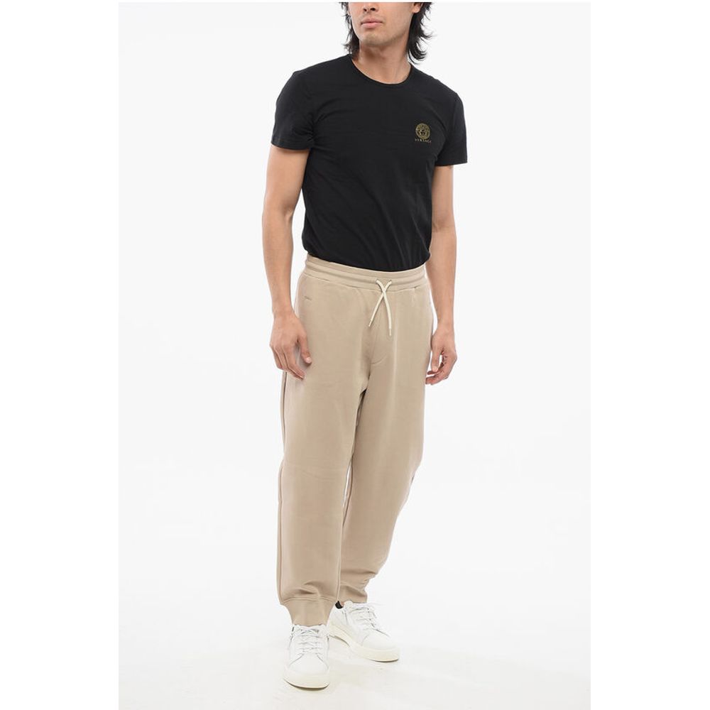 Armani EMPORIO Brushed Cotton Sweatpants with Cuffs