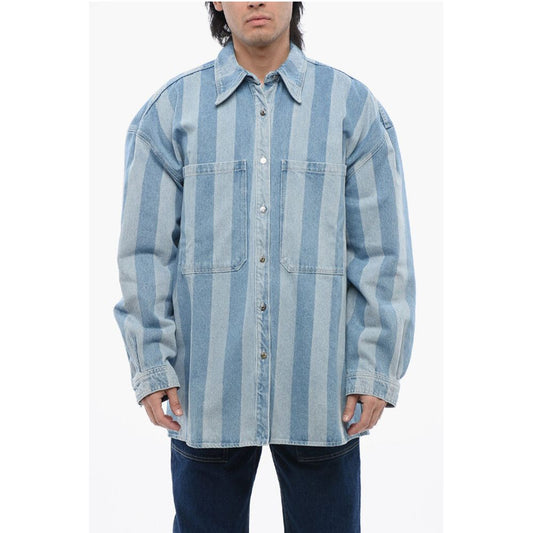 Nanushka Awning Striped Denim BEAUX Jacket