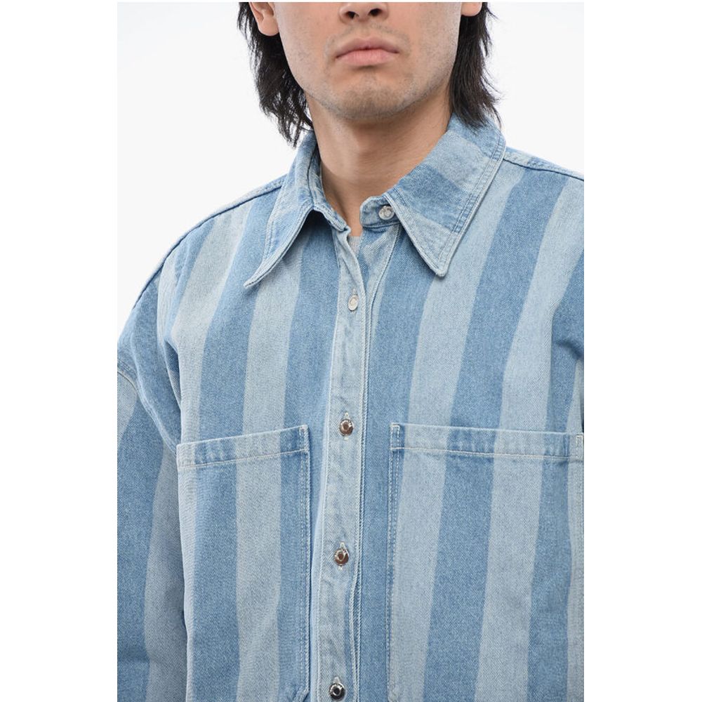 Nanushka Awning Striped Denim BEAUX Jacket