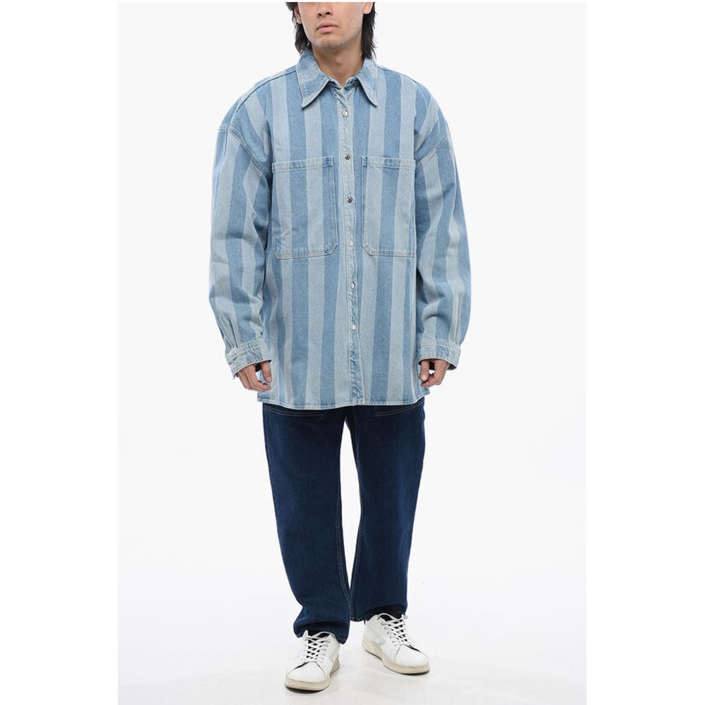 Nanushka Awning Striped Denim BEAUX Jacket