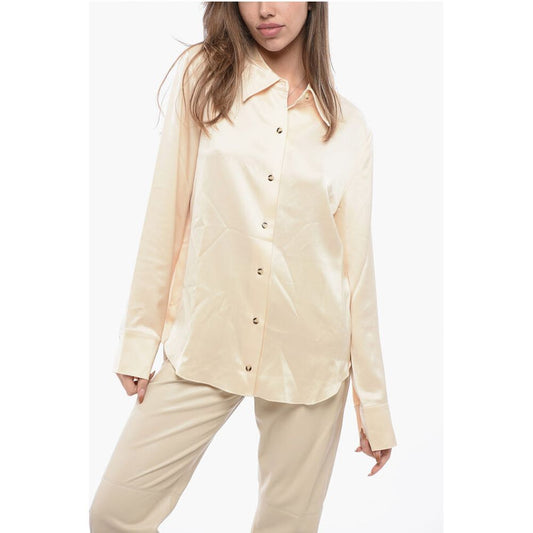 Nanushka Solid Color Satin NAUM Shirt