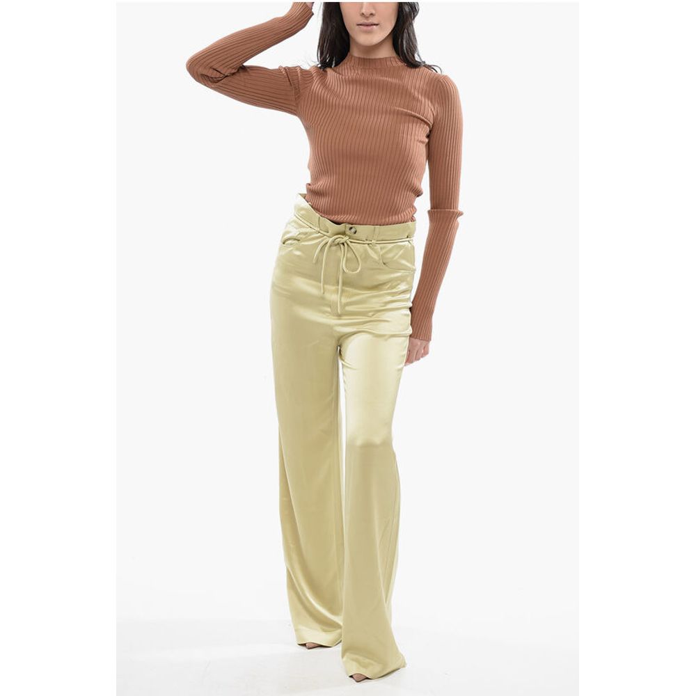 Nanushka Wide Leg Satin Pants