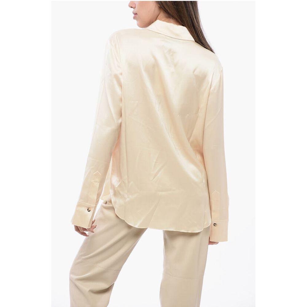 Nanushka Solid Color Satin NAUM Shirt