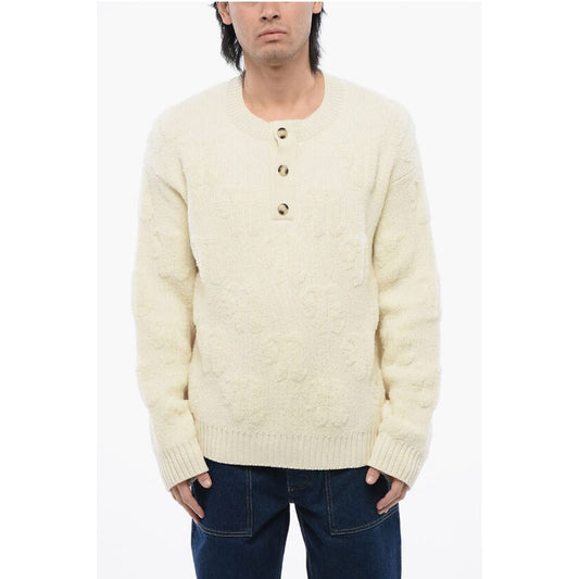 Nanushka Wool and Nylon FIGLO 3-Buttons Sweater
