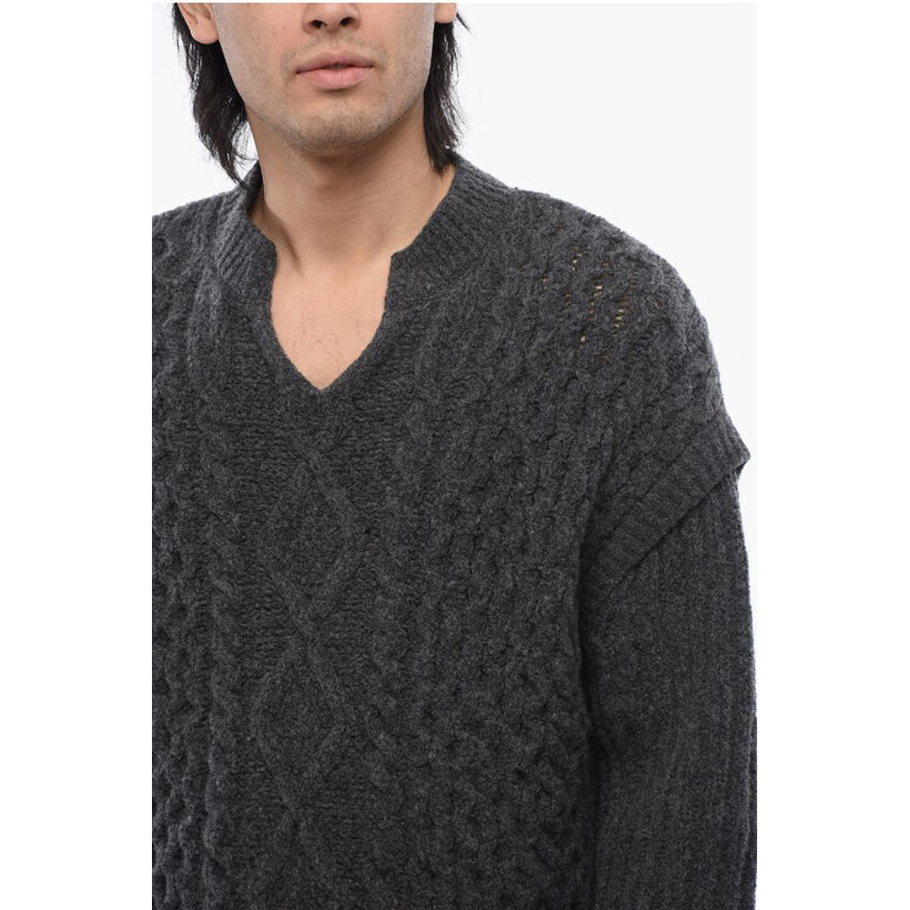 Nanushka Ovrsized Merinos Wool CELSO Crew-neck Sweater