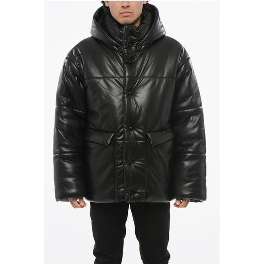 Nanushka Leather Quilted Down Jacket