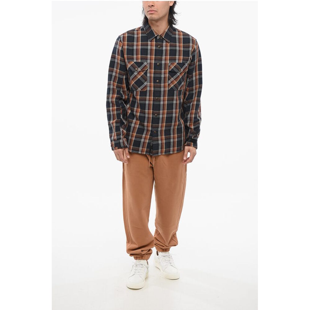 Rag&Bone ICONS Cotton Flannel Saharan Overshirt with Tartan Motif