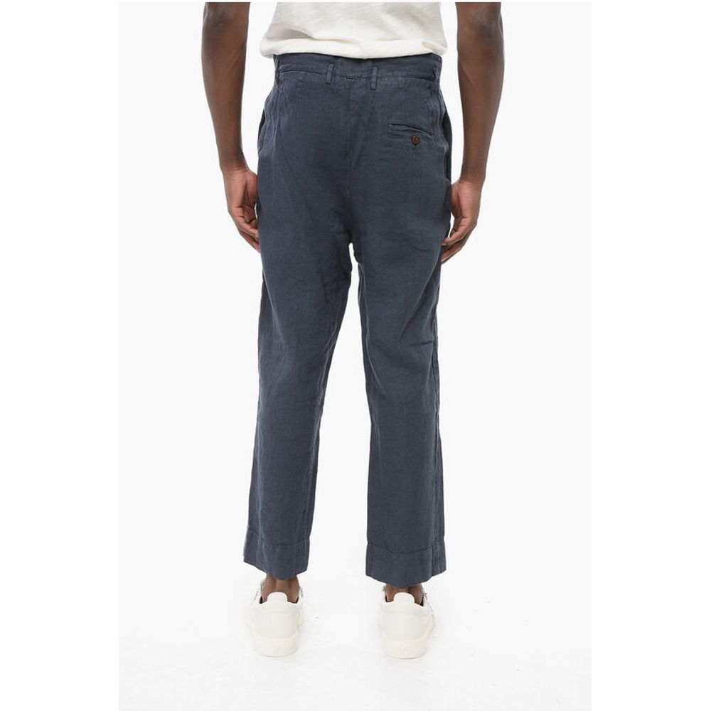 Vivienne Westwood Linen Cropped Fit Chinos Pants