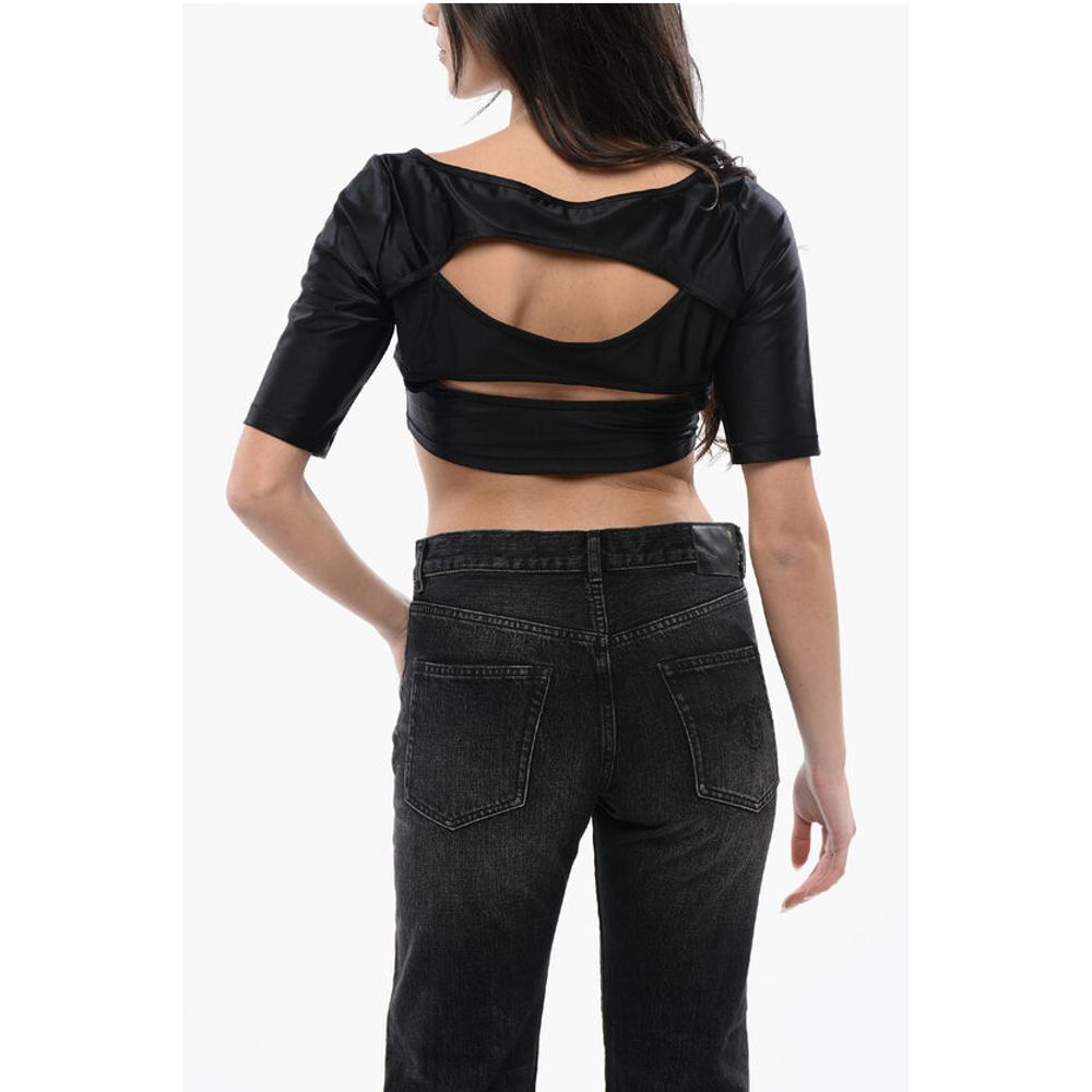 Adidas STELLA MCCARTNEY Cropped Top with Contrast Logo