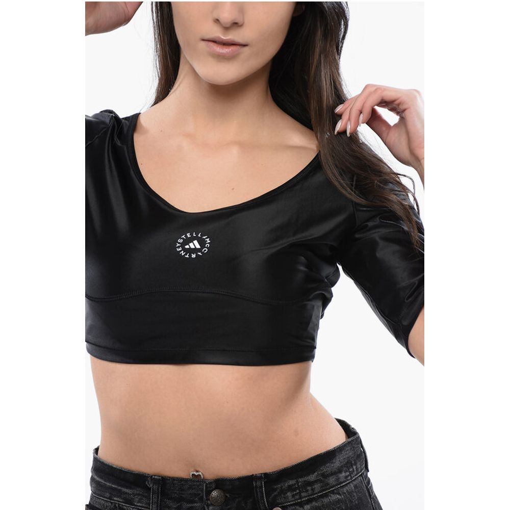 Adidas STELLA MCCARTNEY Cropped Top with Contrast Logo