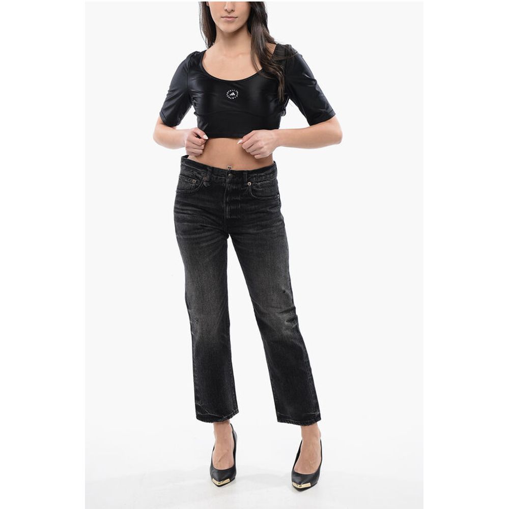 Adidas STELLA MCCARTNEY Cropped Top with Contrast Logo