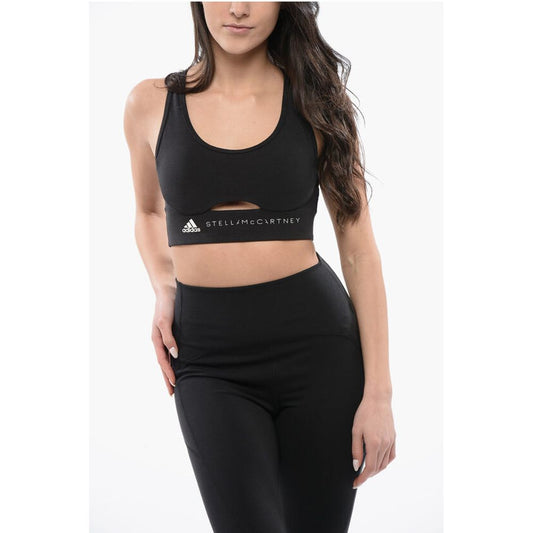 Adidas STELLA McCARTNEY Stretch Fabric Active Bra with Contrasting