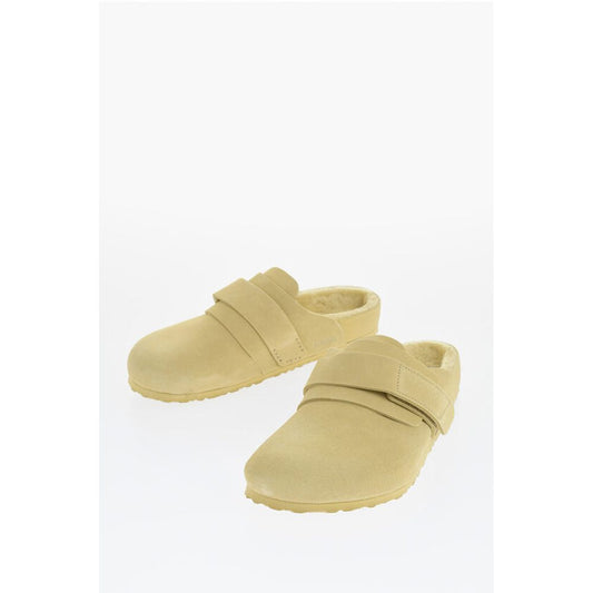 Birkenstock Suede Sandals with Real Fur Inner