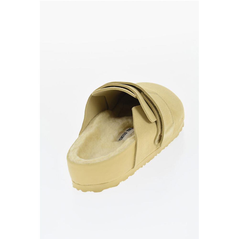 Birkenstock Suede Sandals with Real Fur Inner