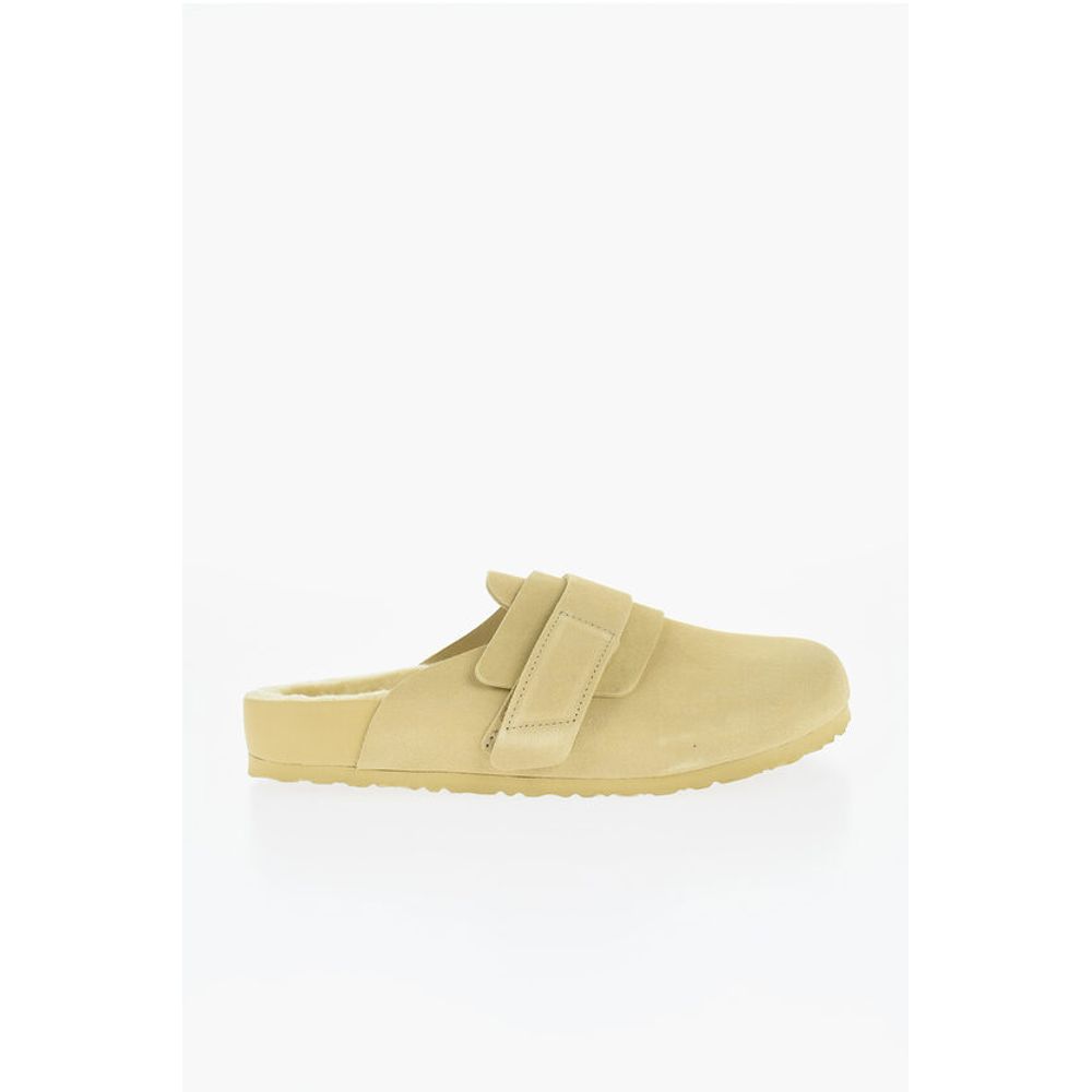 Birkenstock Suede Sandals with Real Fur Inner