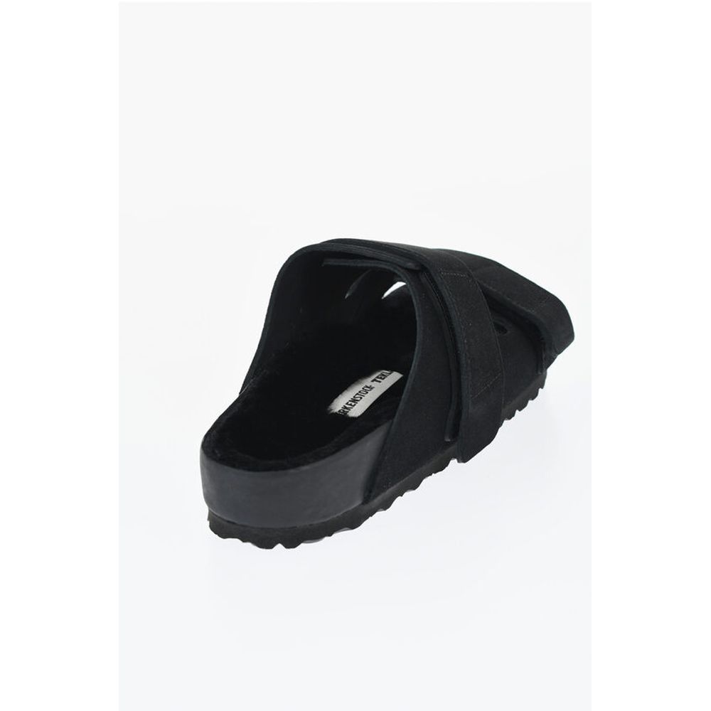 Birkenstock TEKLA Double Strap Suede UJI Sandals with Shearling Sole