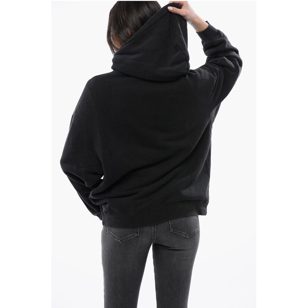 R13 Oversized NEW YORK Hoodie with Ton Sur Ton Print
