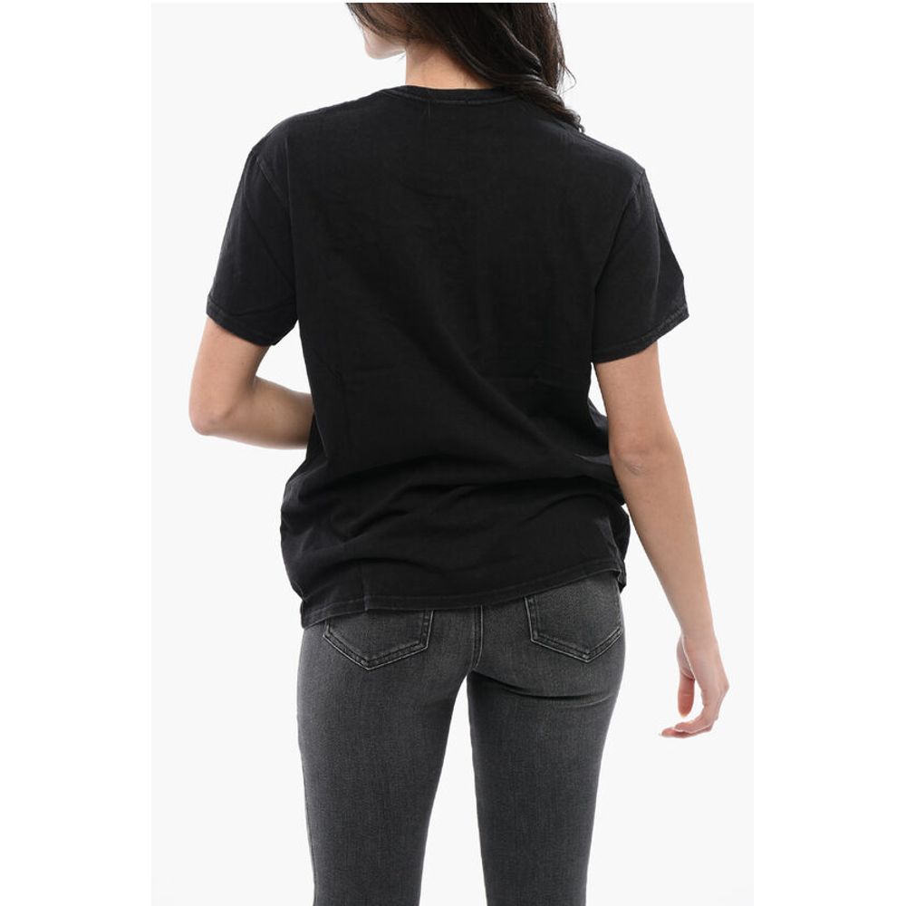 R13 Crew-neck T-shirt With New York Print Ton sur Ton