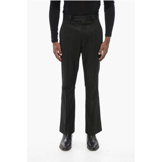 Amiri Wool Blend Pants with Lurex Pinstriped Motif