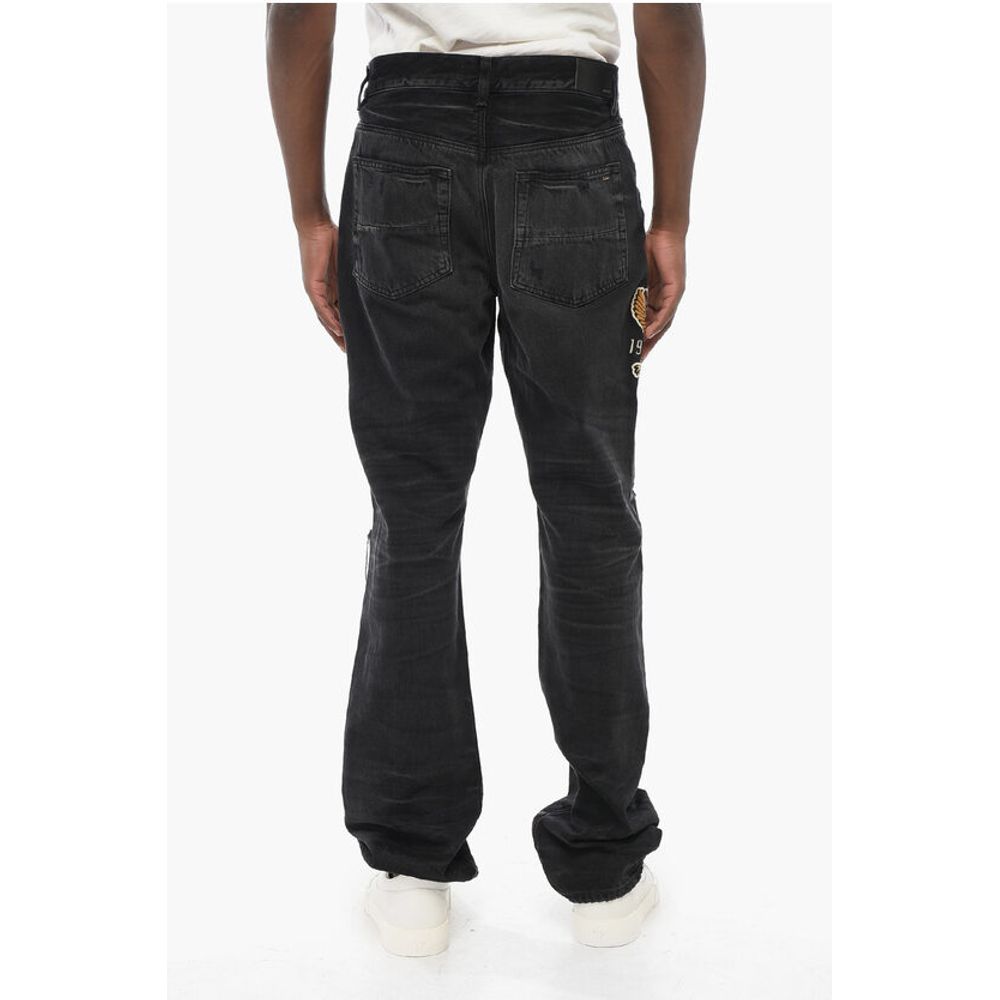 Amiri Embroidered VARSITY EAGLE Regular Fit Denims 22cm