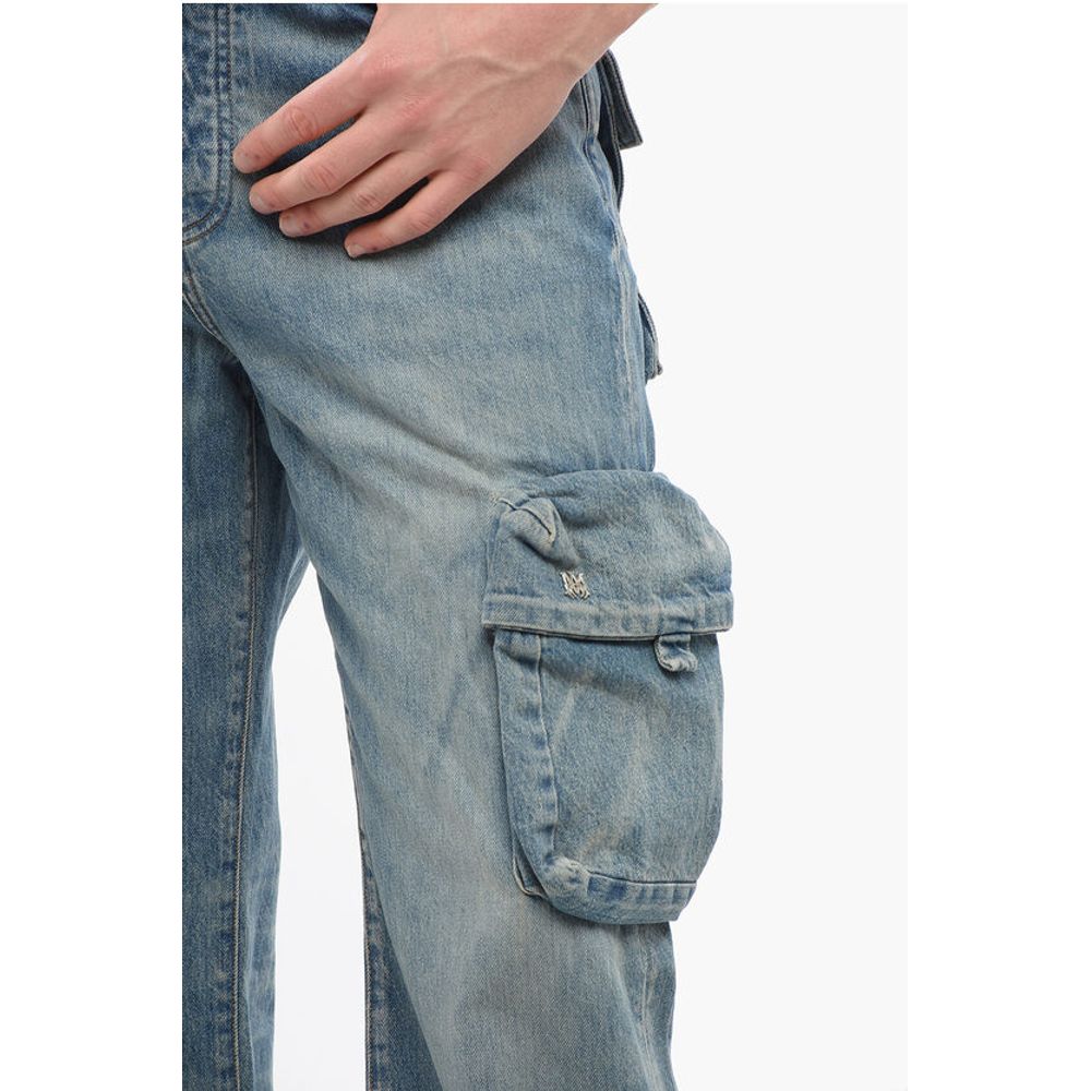 Amiri Vintage Wash Cargo Denims with Ankle Splits 26cm