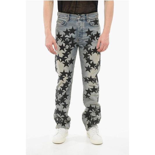 Amiri Vintage Wash CHEMIST Denims with Leather Patches 21cm