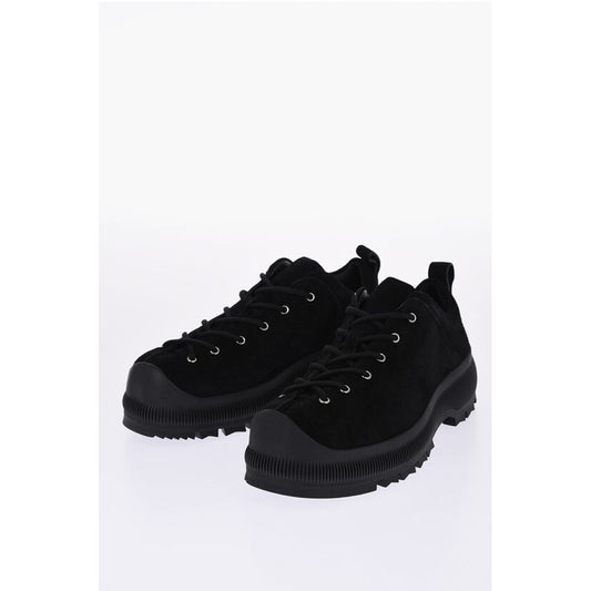 Jil Sander Suede Lace-up Sneakers with Vibram Sole