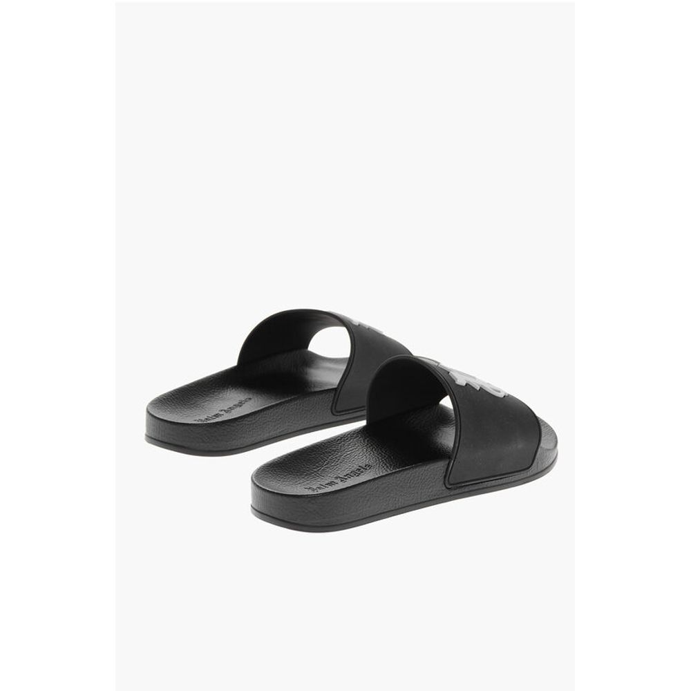 Palm Angels Rubber Sandals with Embossed Monogram