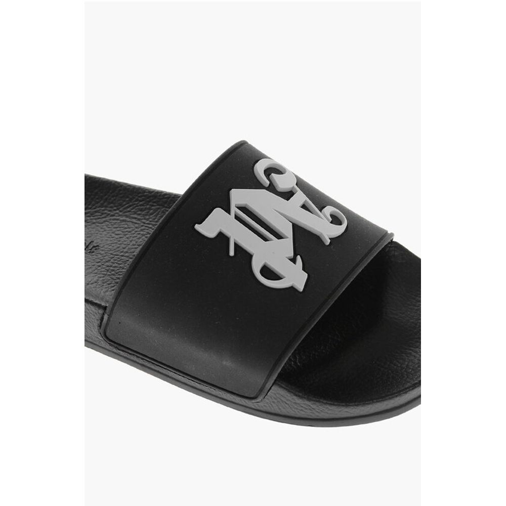 Palm Angels Rubber Sandals with Embossed Monogram